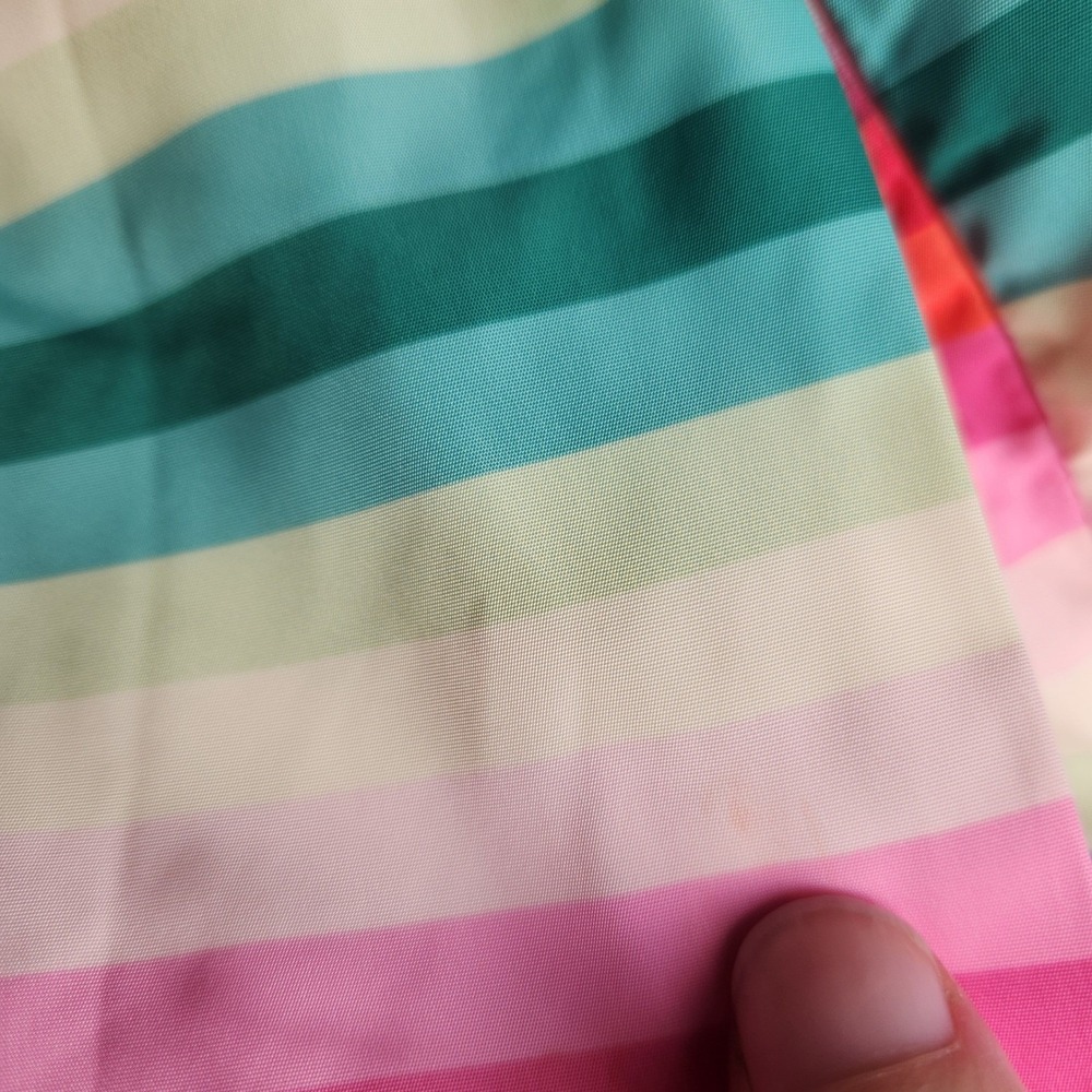 J. Crew Maxi Dress 2 Multicolor Rainbow Striped Tiered Maximalism Party Formal - Picture 11 of 11